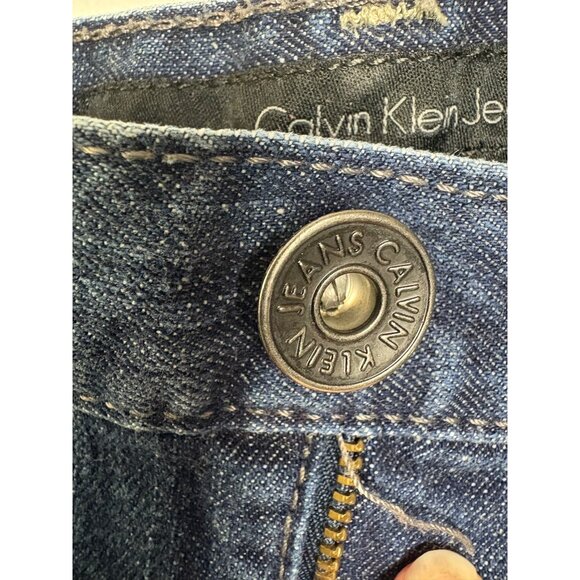 Calvin Klein Womens Bootcut Jeans Size 32/14 Blue Denim 30” Inseam - Picture 4 of 8
